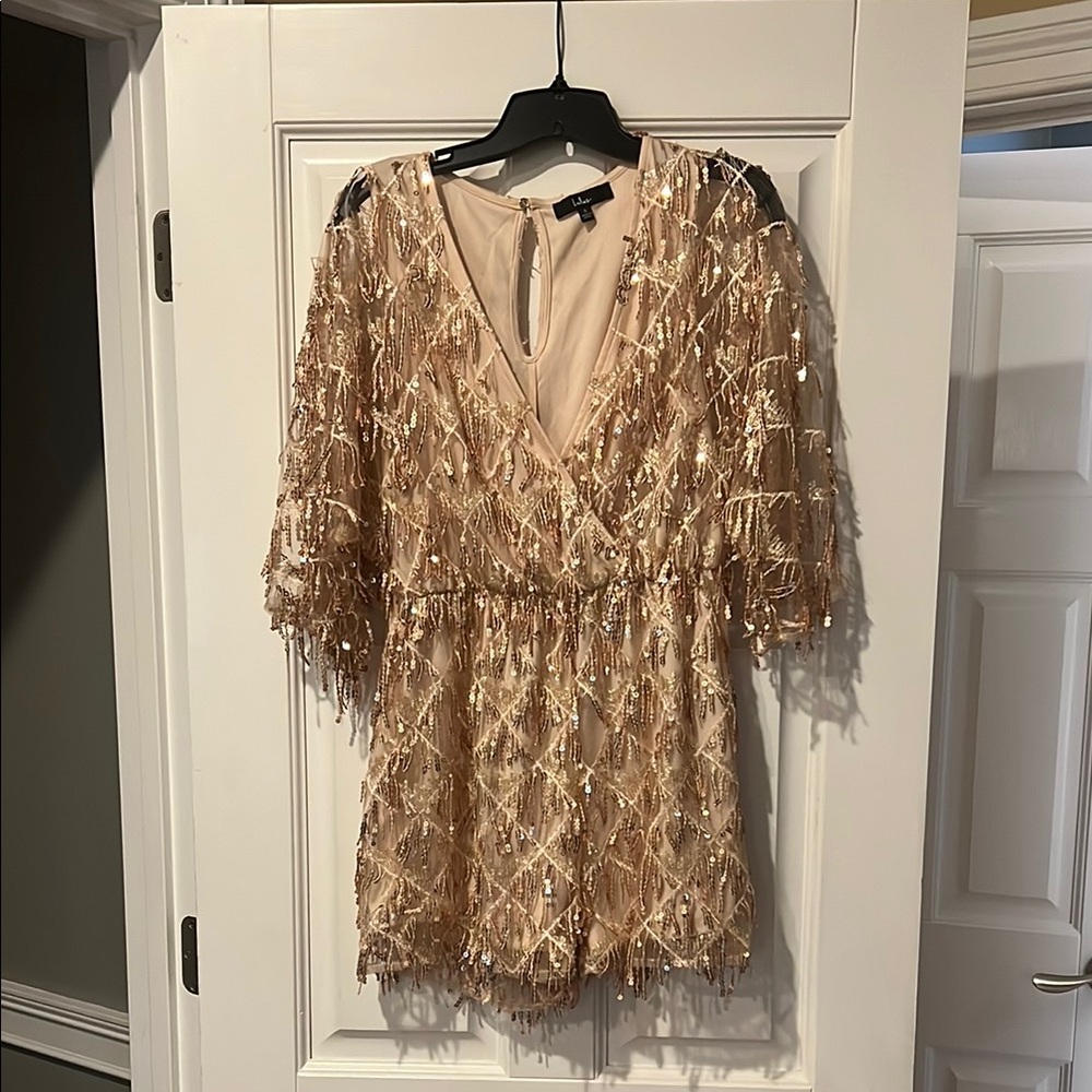 Gold Sequin Dress
